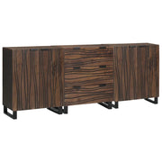 Set di mobili per il bagno 3 pcs Marrone Legno multistrato