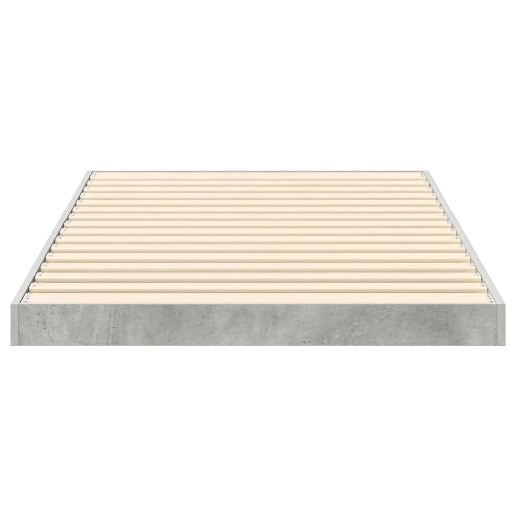Struttura letto a terra Grigio cemento 75 x 190 cm 893519