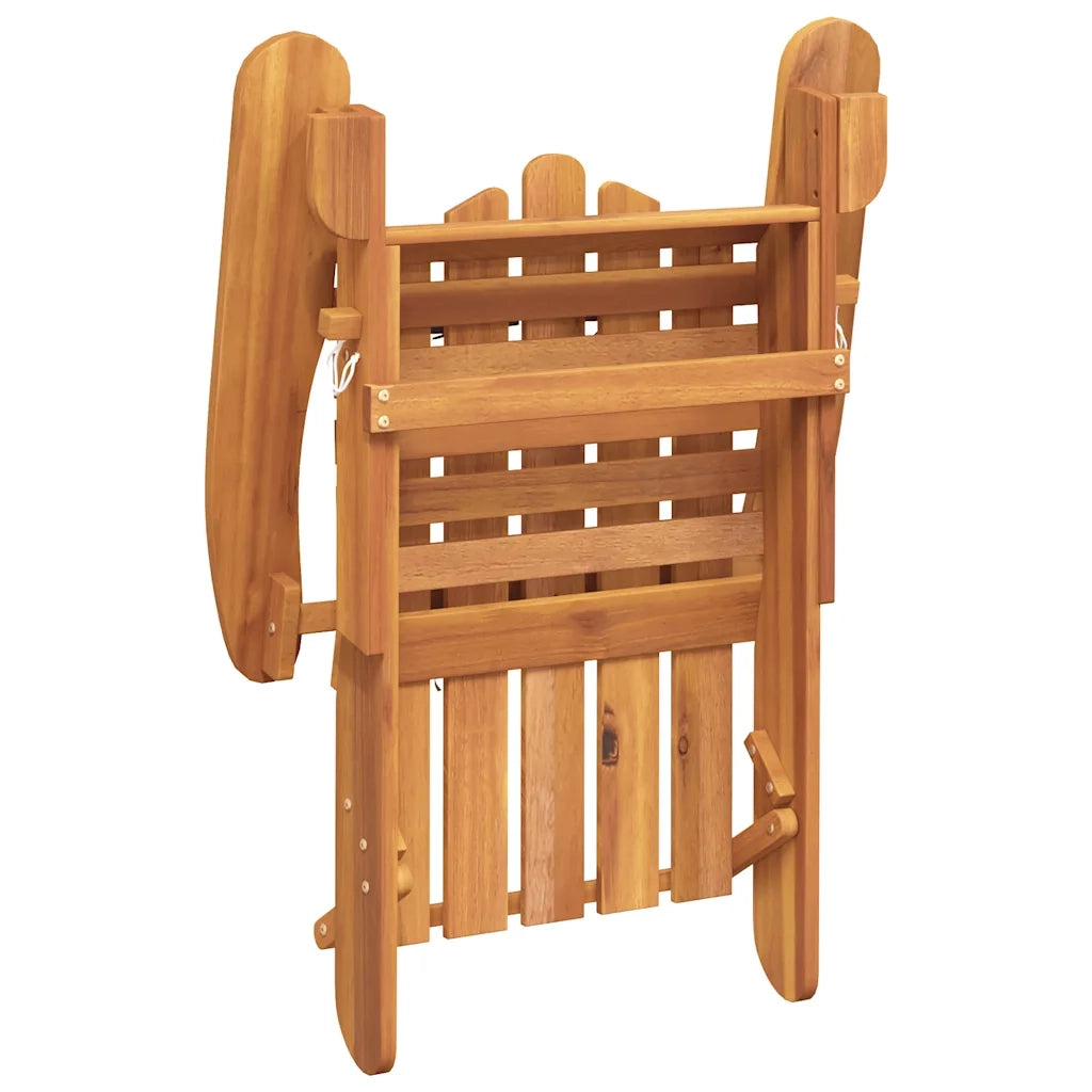 Sedia Adirondack da Giardino con Cuscini Legno Massello Acacia 360031