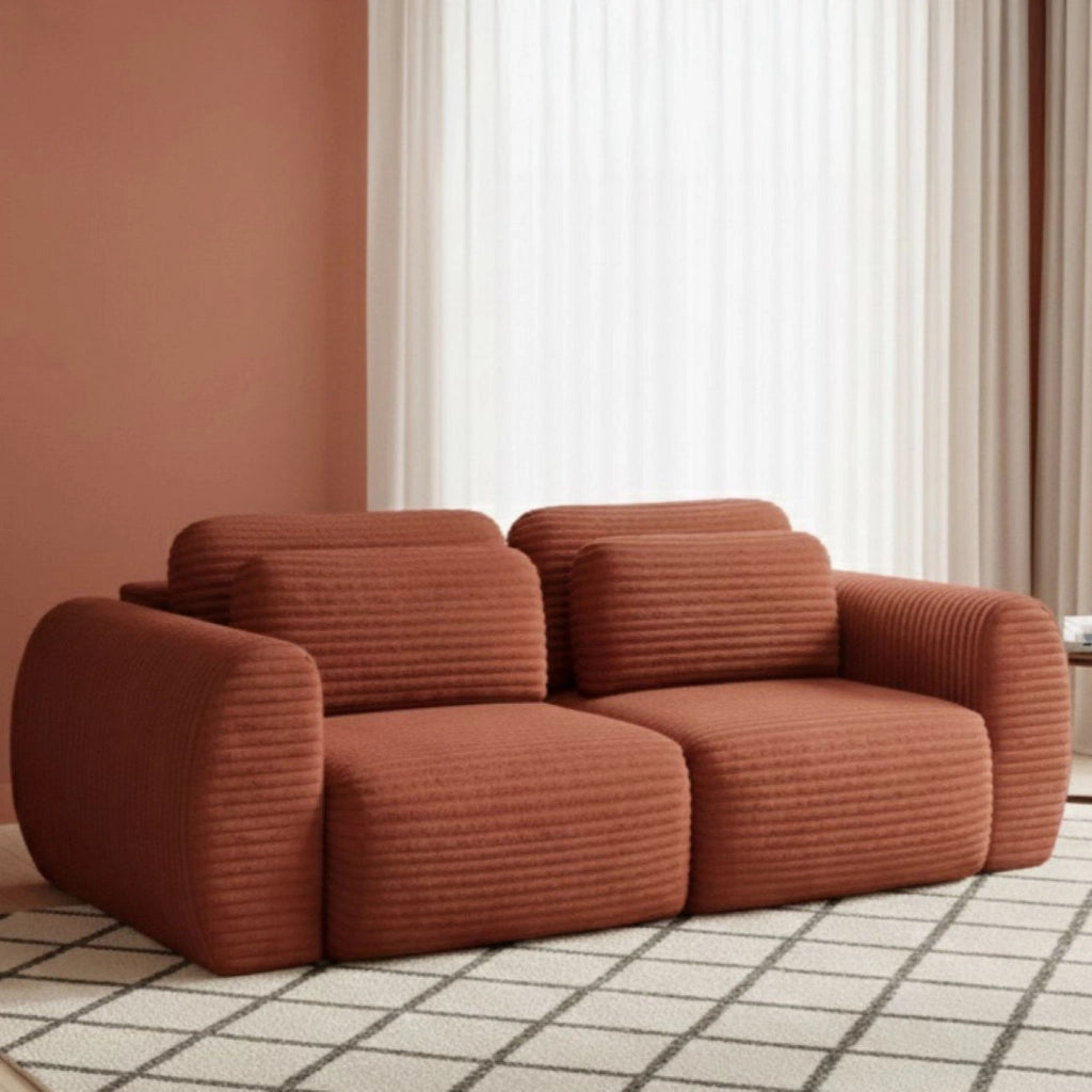 Golgi, Divano Letto 2 Posti Contenitore, 266x121 cm Rosso