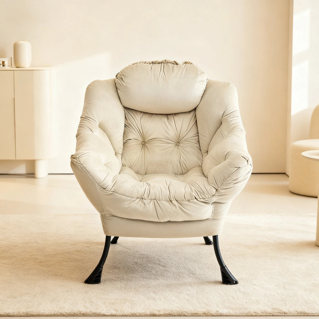 Poltrona Relax con Poggiapiedi e Braccioli ¨C MINIMAL ¨C Beige