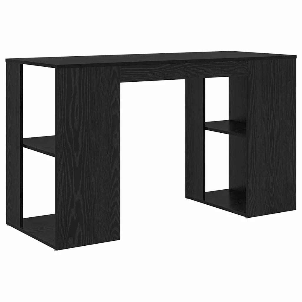 Scrivania Rovere Nero Legno ingegnerizzato 130 x 50.5 x 75 cm 869499