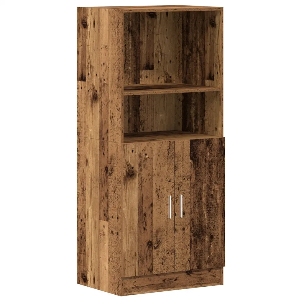Set di Mobili da Cucina 3 pz Legno Antico in Truciolato 3324158