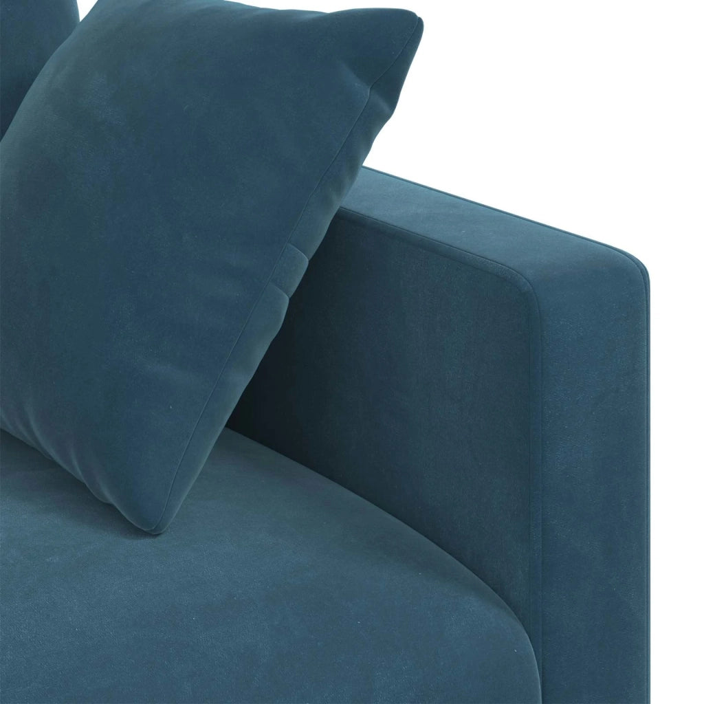 Set di divani 2 pcs Blu 198 x 78 x 80 cm Velluto 3407603