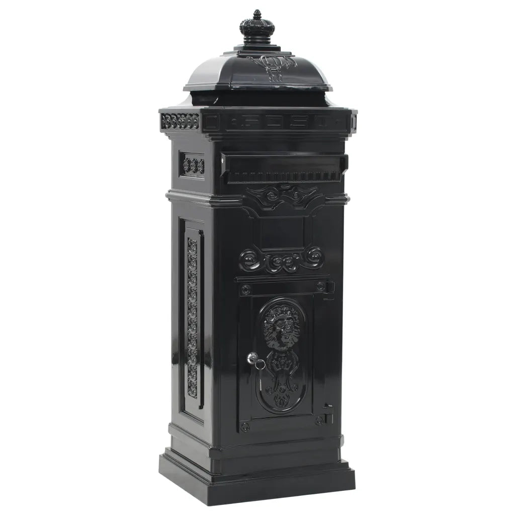 Cassetta della Posta in Alluminio Inossidabile Vintage Nera CFW8715606