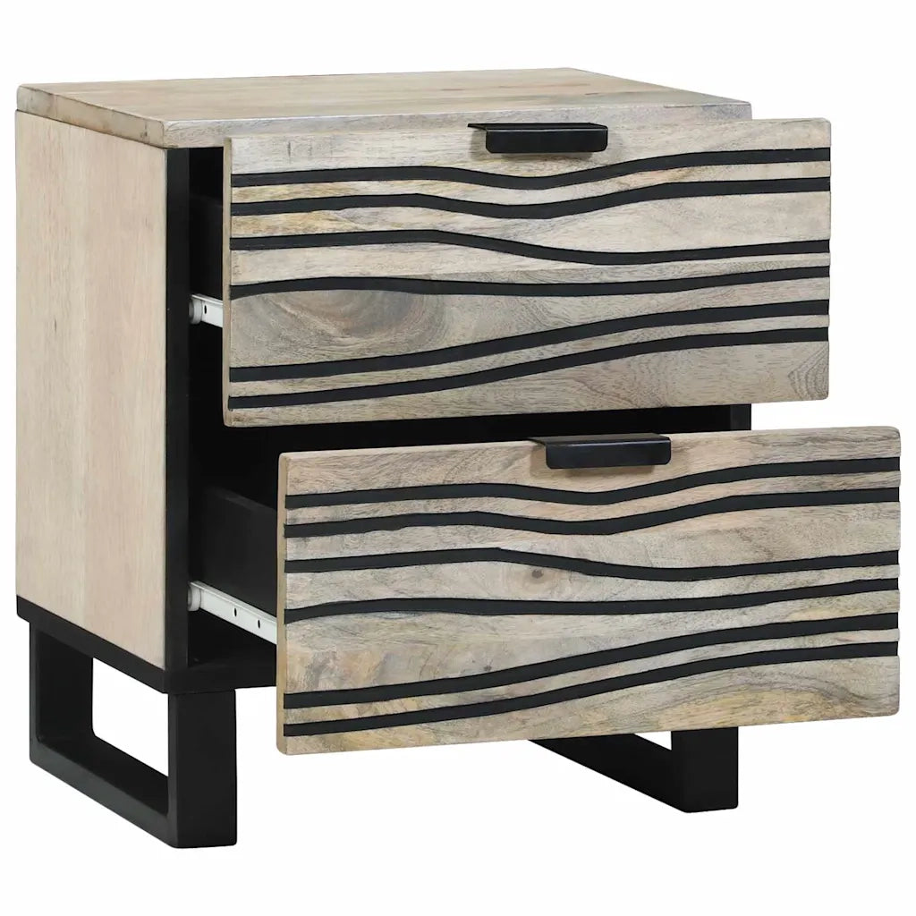 Set di 2 Comodini | Armadio da Notte | Mobiletto da notte Bianco 40 x 33 x 46 cm