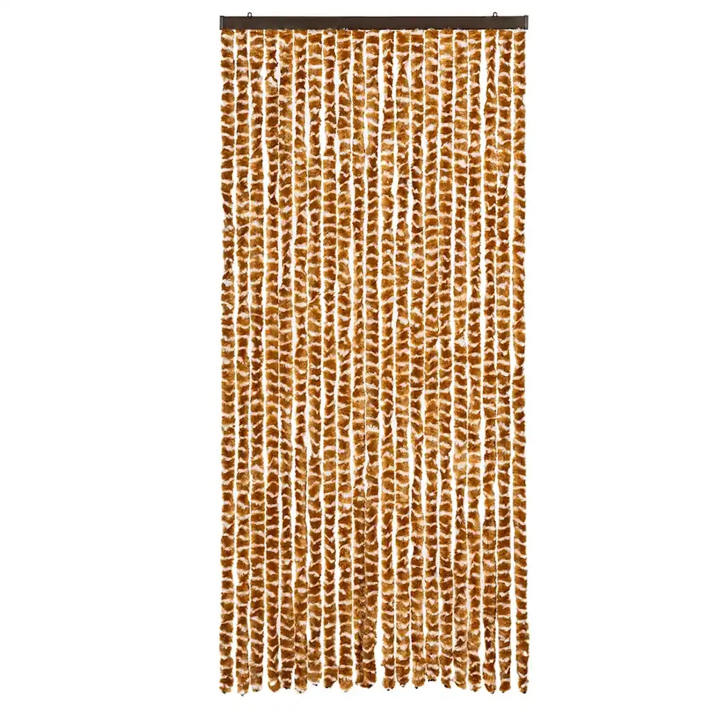 Tenda Antimosche Ocra e Bianca 90x200 cm in Ciniglia CFW5956258