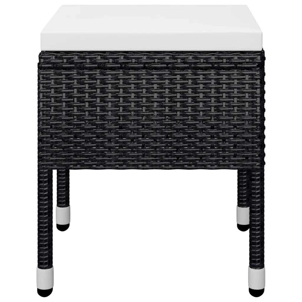 Set Mobili da Pranzo per Giardino 7 pz Nero 3067781