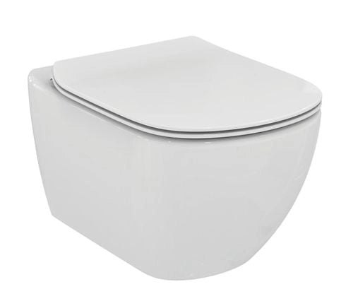 VASO SOSPESO CON SEDILE SLIM AQUABLADE IDEAL  STANDARD TESI