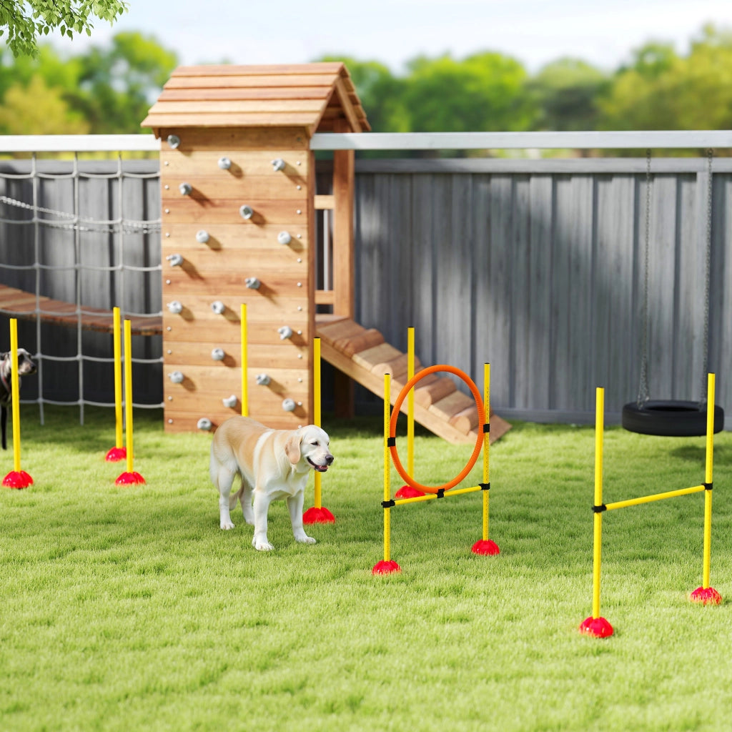 Set Agility per Cani ¨C Minimal ¨C 3 Pezzi con Ostacoli e Stanghe
