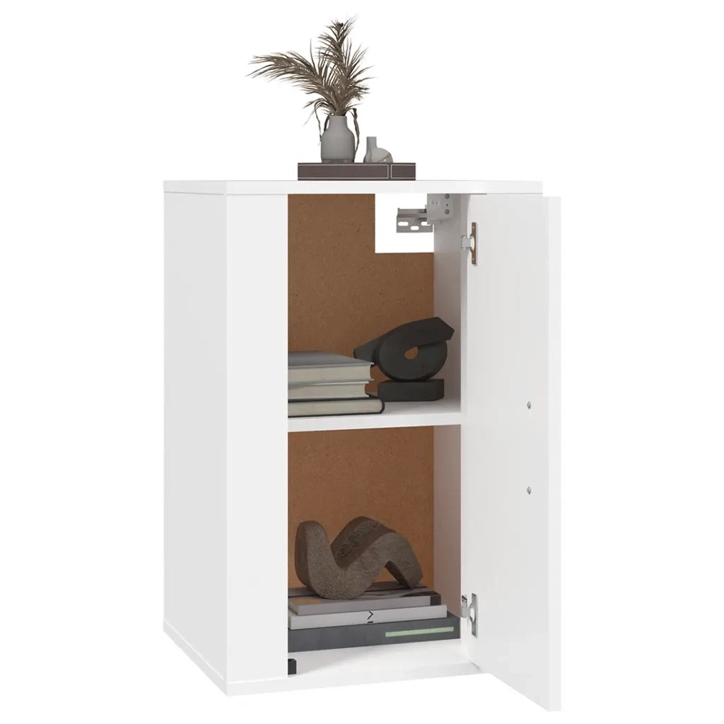 Mobili Porta TV a Parete 2 pz-Set di 2 Credenza per TV sospesa Bianco 40x34,5x60 cm