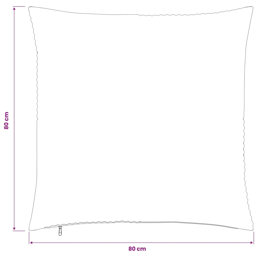 Federa 2 pcs ALMELO Giallo 80 x 80 cm corduroy 915699