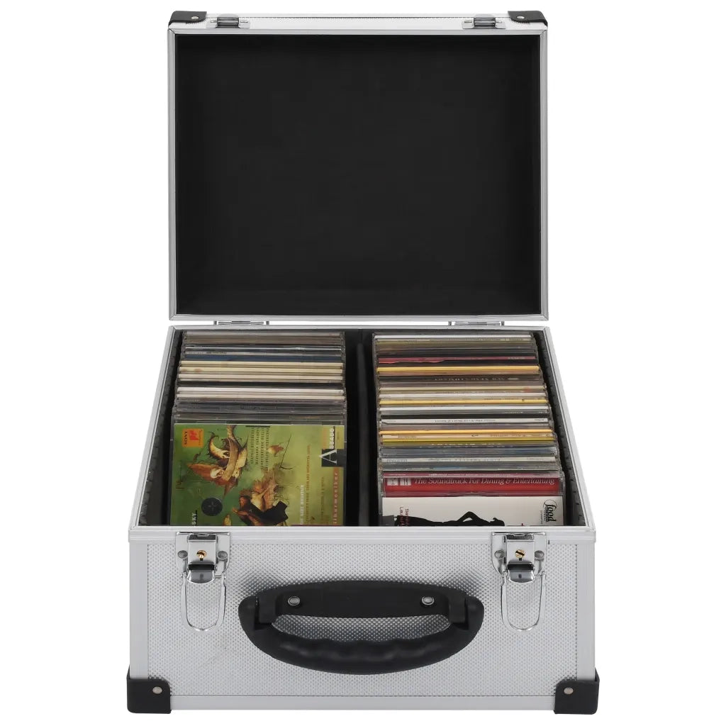 Custodia CD per 40 CD in Alluminio ABS Argento 91858