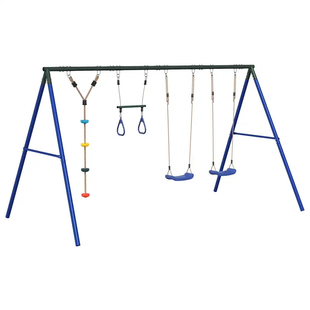 Set Gioco da Esterno con Altalene Trapezio e Altalena a Disco CFW5667865