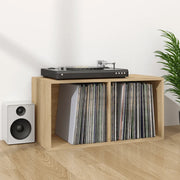 Contenitore per Vinili Rovere 71x34x36 cm in Legno Multistrato 800120