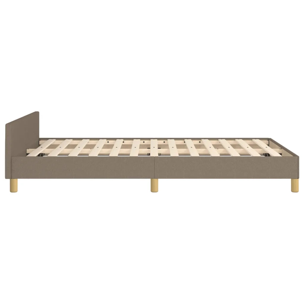 Letto matrimoniale | Letto per adulti | Giroletto senza Materasso Tortora 120x190 cm Tessuto