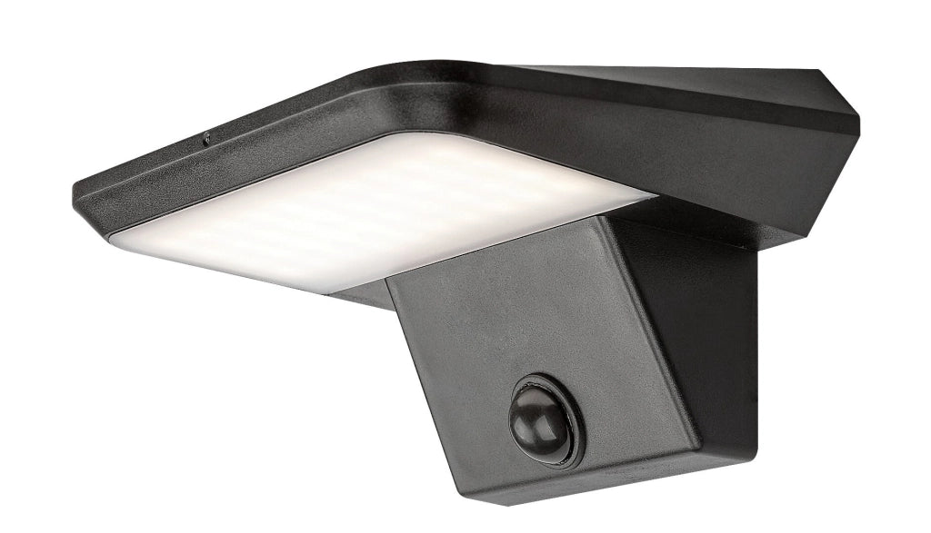 Applique esterna solare LED 10W sensore nero Rabalux