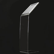 Leggio in plexi con base a L e Cornice a scatto f.to A4 verticale - Non Personalizzato