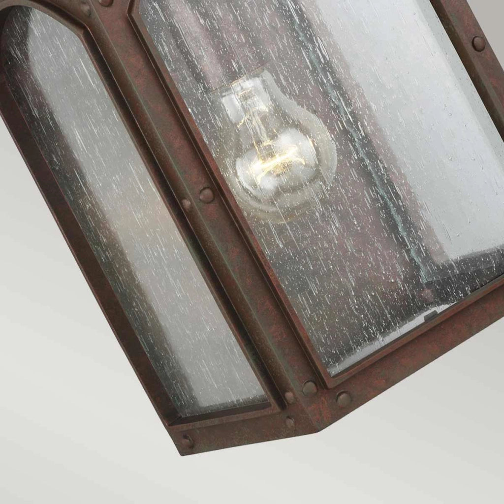 Applique esterna vintage E27 60W Randhurst Feiss rame