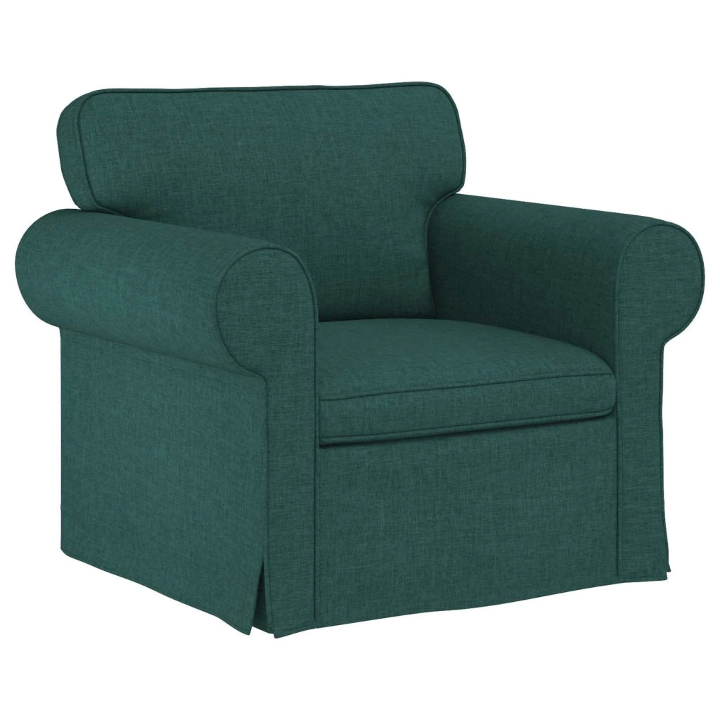 Set di divani 2 pcs Verde Scuro 175 x 82 x 80 cm Tessuto 3407533