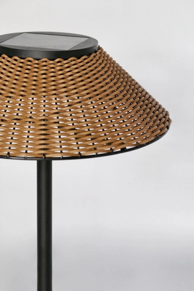 Lampada Tavolo Acciaio Nero Outdoor Solare Moderna - TRANQUIL