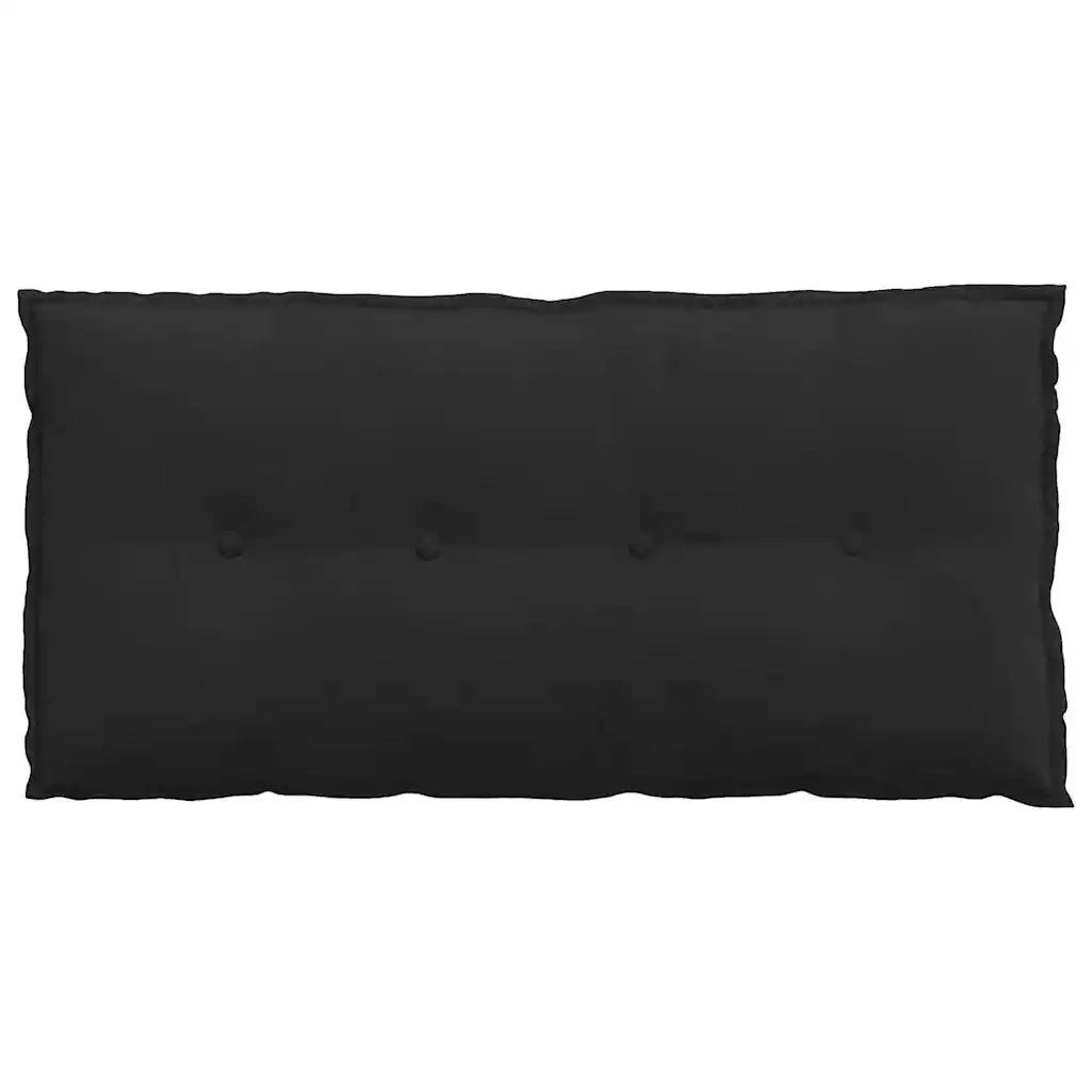 Cuscino per Schiena Nero 100 x 50 cm Tessuto in Microfibra 42014776