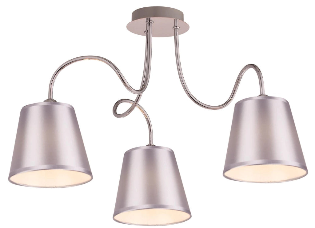 Lampada a soffitto Candellux LUK 3xE14 cromata 60cm