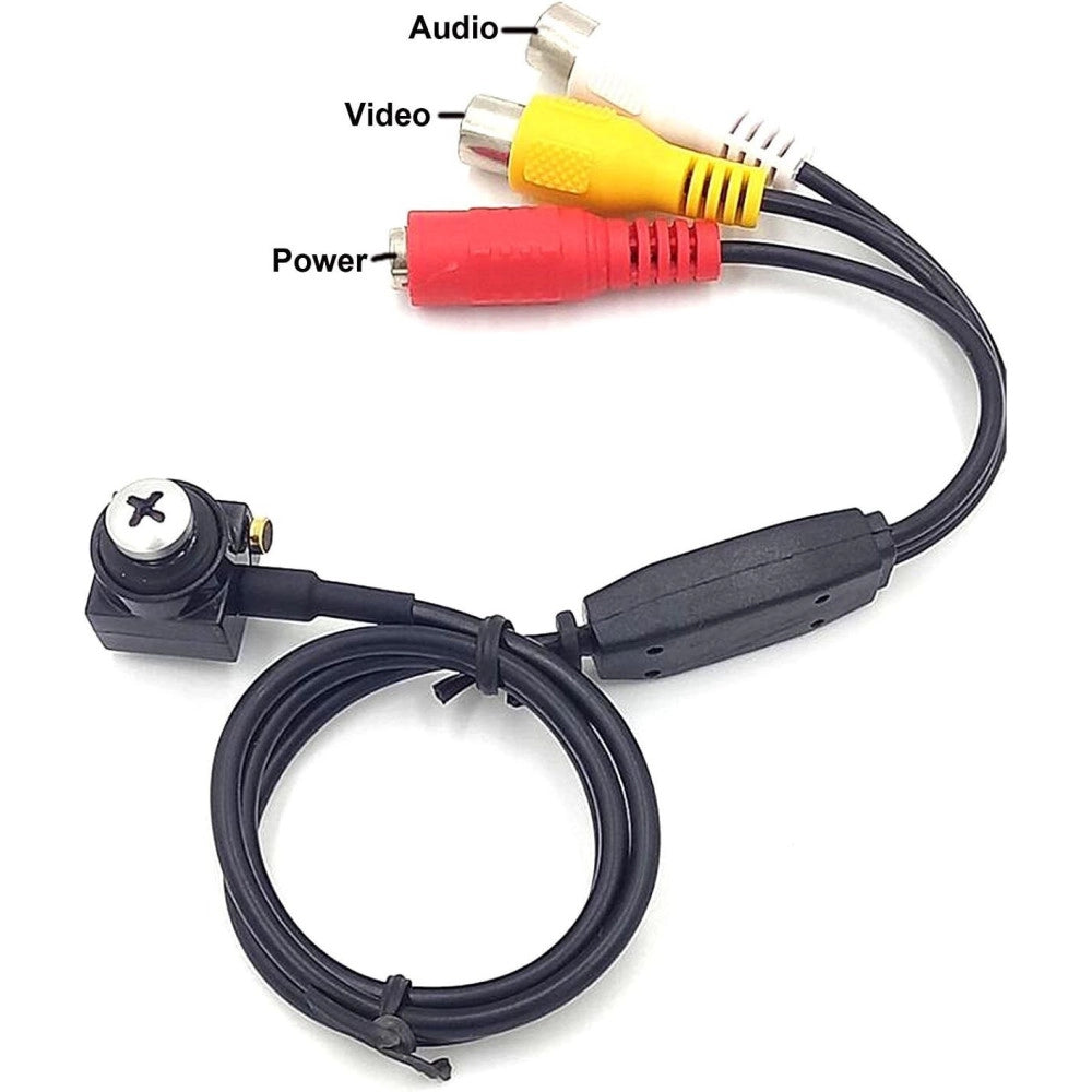 Trade Shop - Mini Micro Telecamera Camera Cam Spia Spy A Colori Audio Con Microfono Vite -