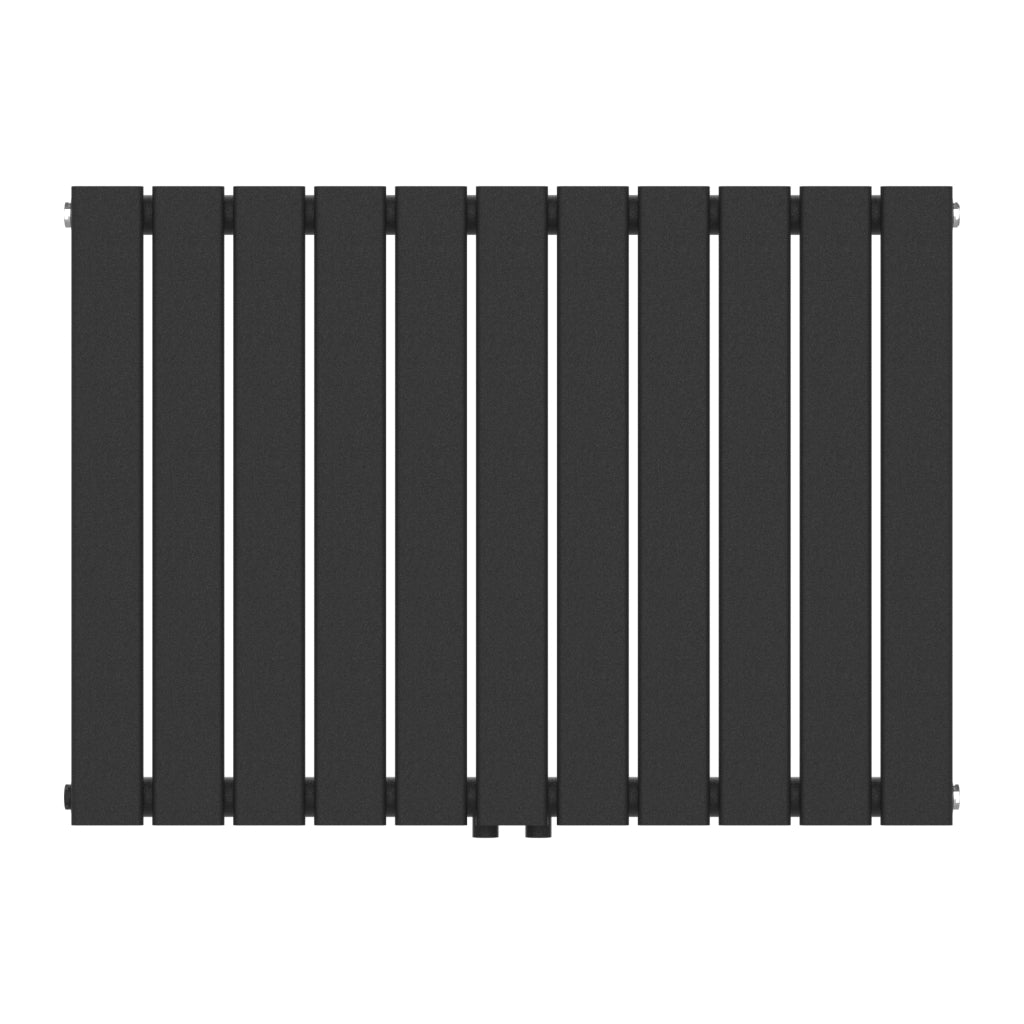 Termosifone Nore ad Acqua Calda Pannello Singolo con Elementi Piatti 60 x 80 cm - Nero [neu.haus]