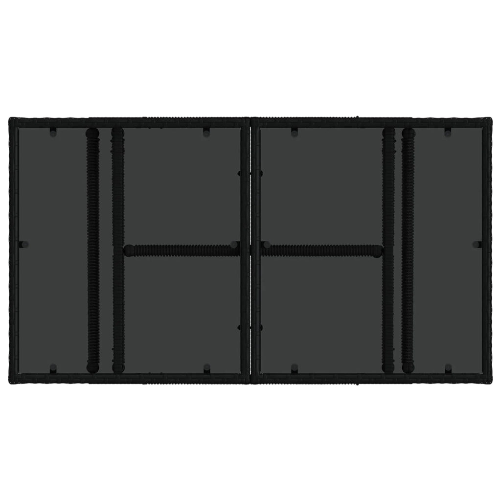 Set Divano da Giardino 8 pz Nero polyrattan 3436426
