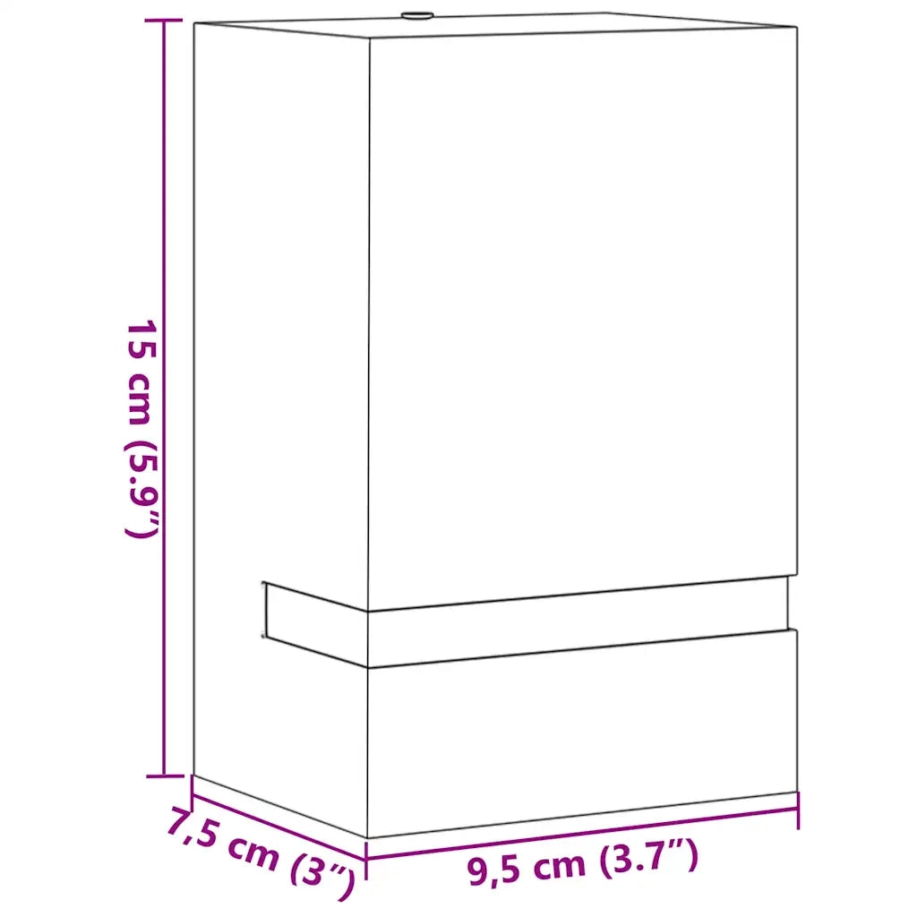 Applique da Esterno Nera in Acciaio Inossidabile CFW9678969
