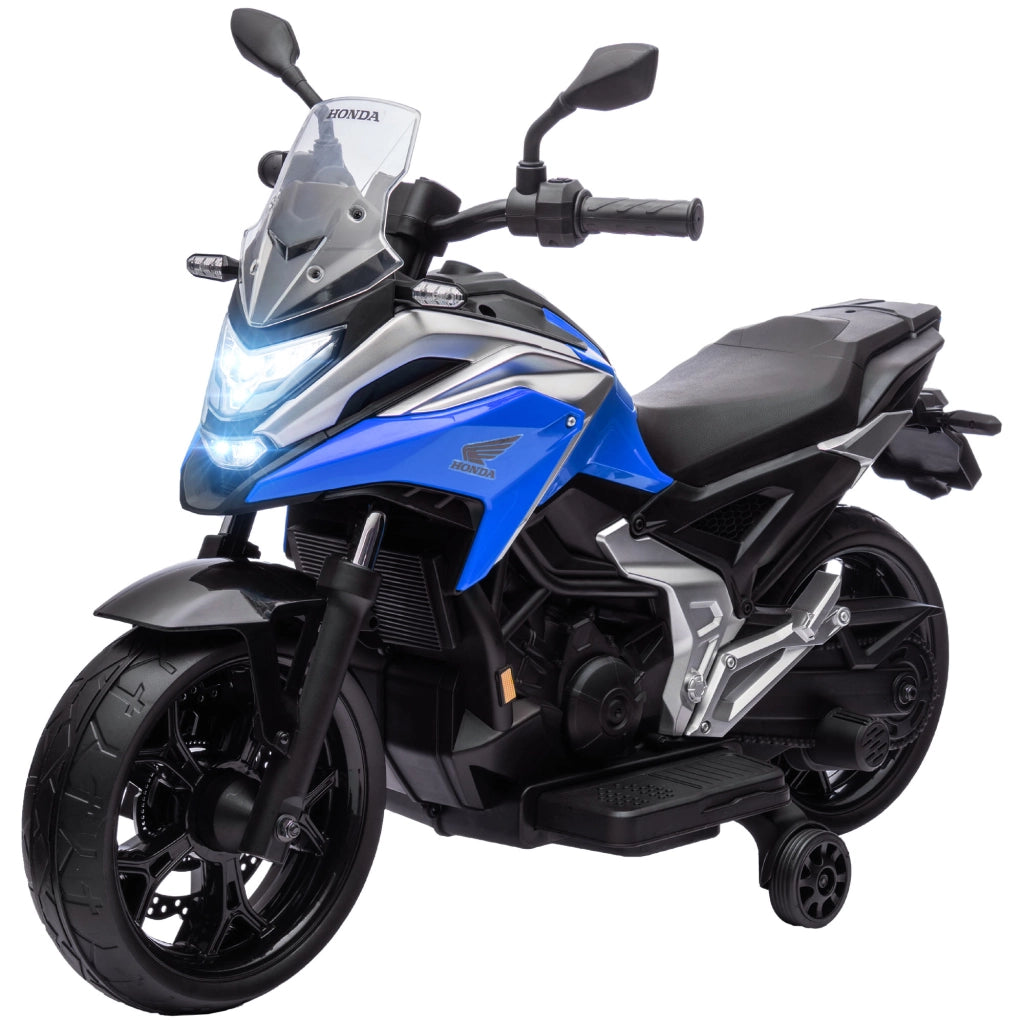 Moto elettrica per bambini ¨C Minimal ¨C blu con luci e musica