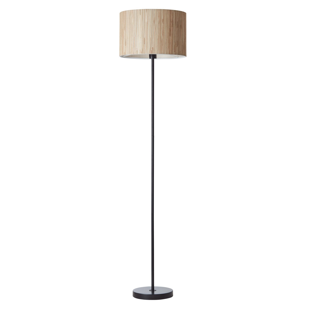 Lampada da terra Japandi Longshore erba marina E27 Endon