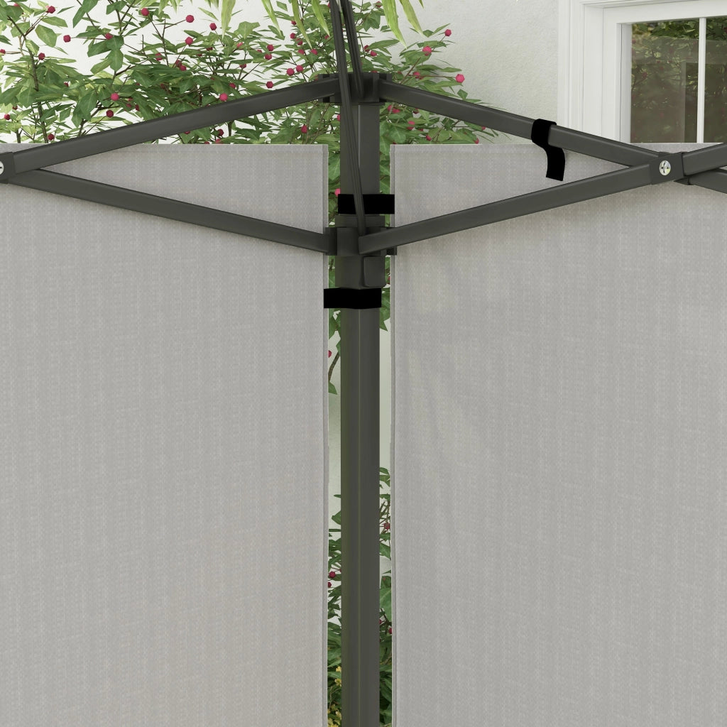 Set 2 Pezzi Pannelli Laterali per Gazebo 3x3 3x6 ¨C Minimal ¨C Bianco