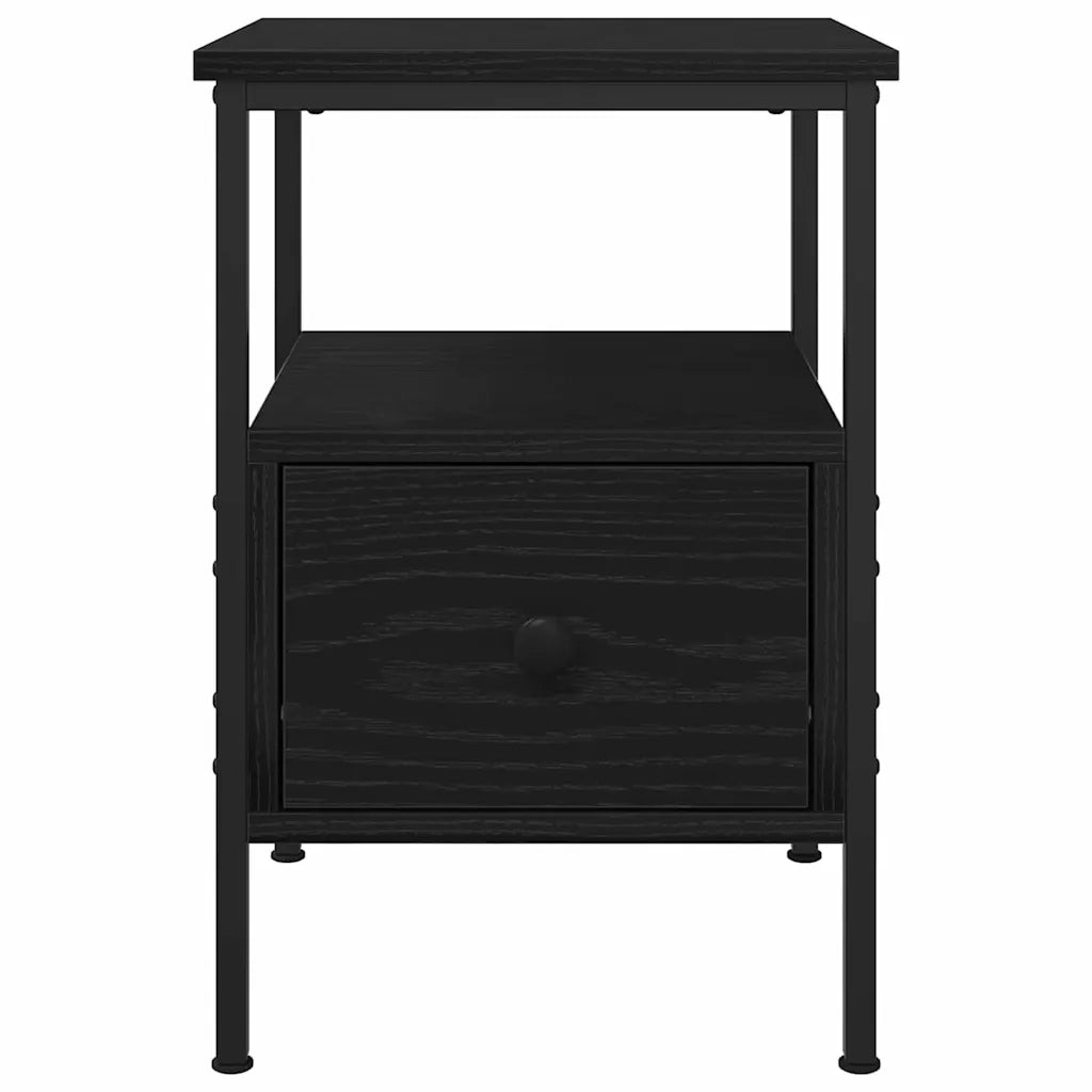Armadio da Notte 2 pz Rovere Nero 34 x 36 x 50 cm 862924