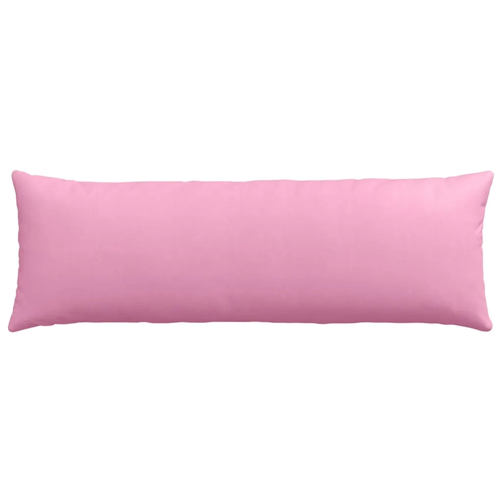 Cuscini da Divano 2 pz-Set di 2 Cuscini per Sofa Rosa 120 x 40 cm Tessuto