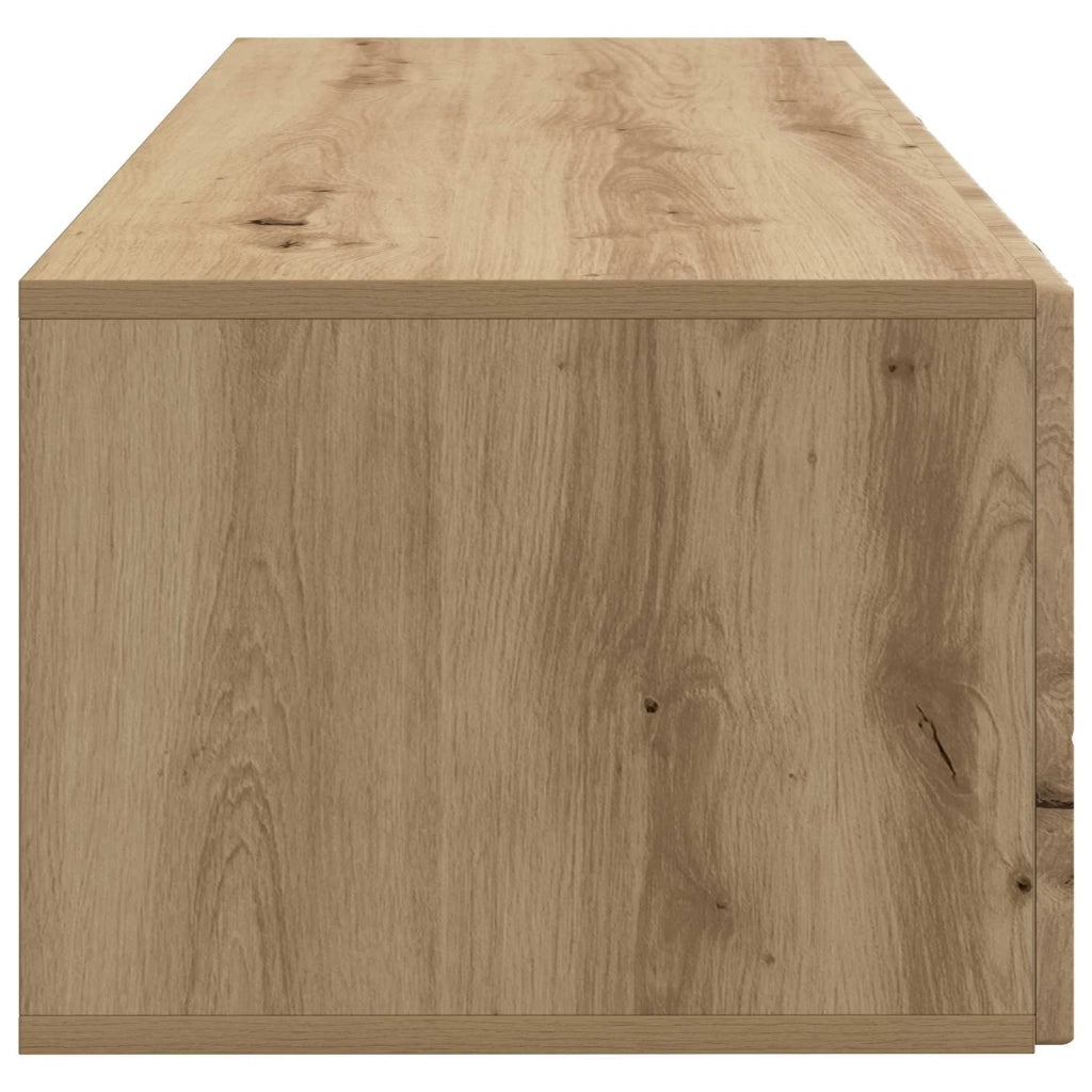 Mobile Porta TV da Muro-Credenza per TV sospesa Rovere Artigianale 98 x 41 x 30 cm 611177