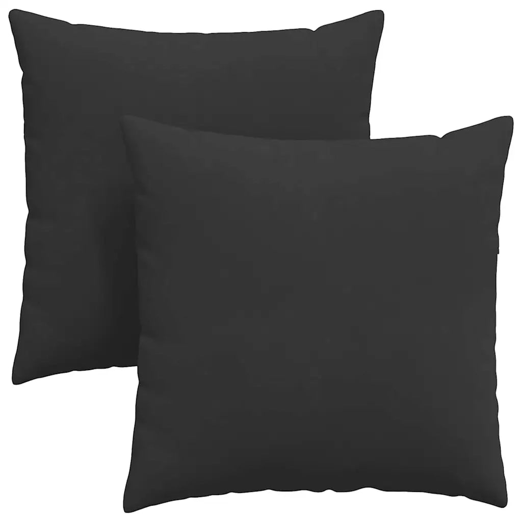 Cuscini da Divano 2 pcs Nero 80 x 80 cm Tessuto 42014072