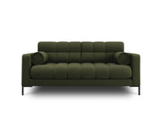 Cosmopolitan Design - Divano "Bali" 2 posti in tessuto strutturato verde 