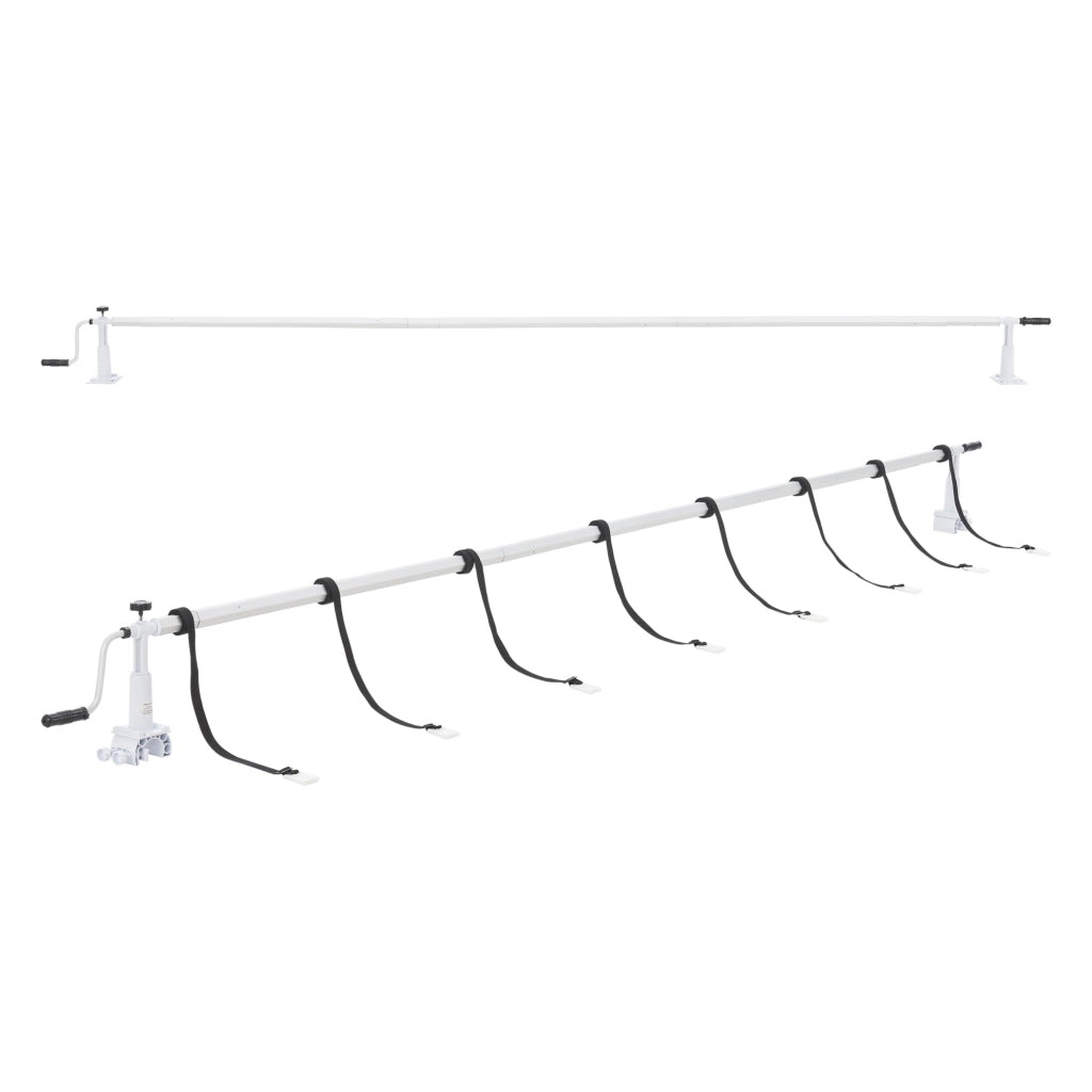Avvolgitore 'Oliveti' per Telo da Piscina e Solare, Barra Telescopica 147 - 555 cm [en.casa]