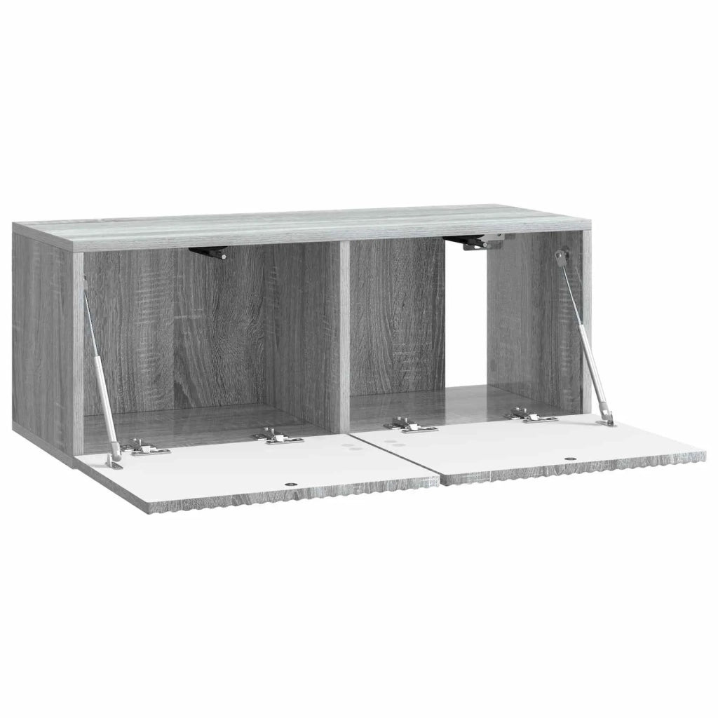 Mobile Porta TV da Muro-Credenza per TV sospesa Grigio Sonoma 78,5 x 31 x 30 cm 734570