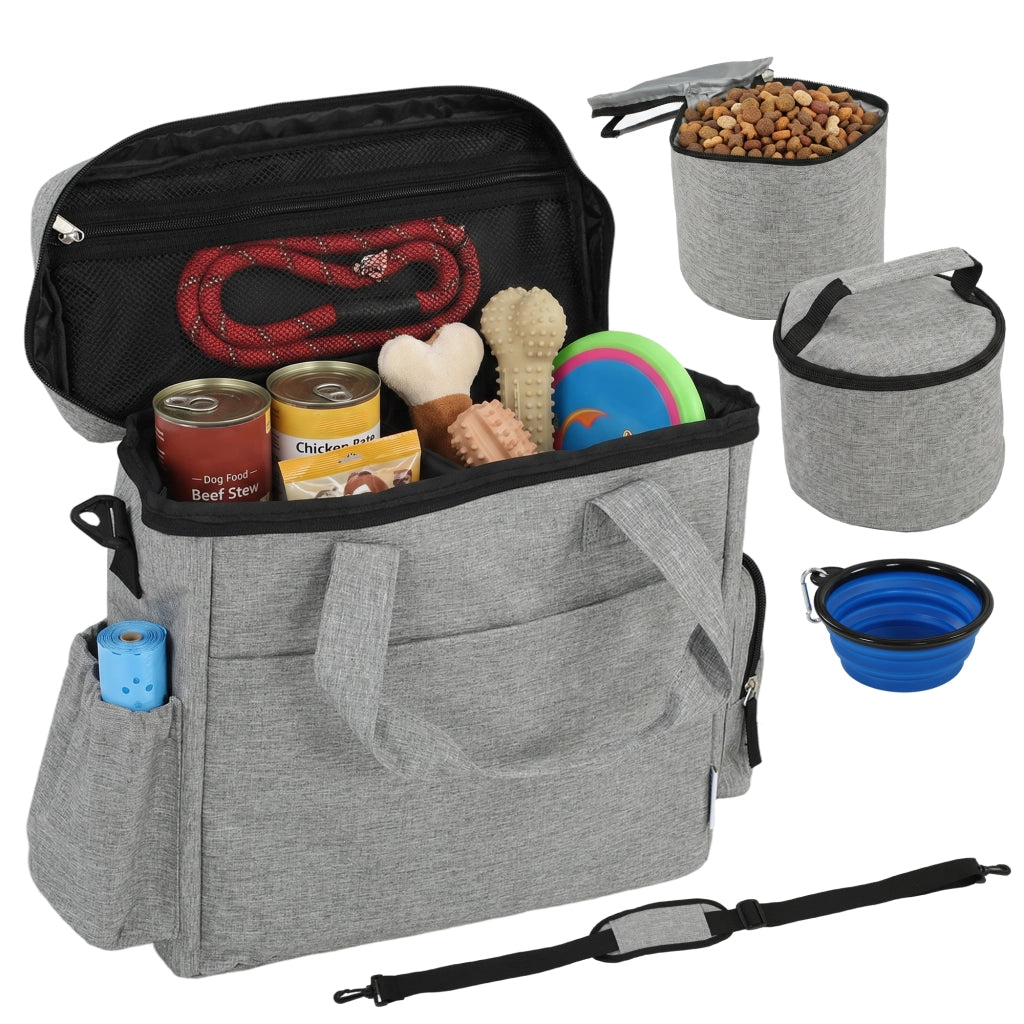 Borsa Trasporto per Cane ¨C Minimal ¨C Grigio Chiaro 38x17x35cm