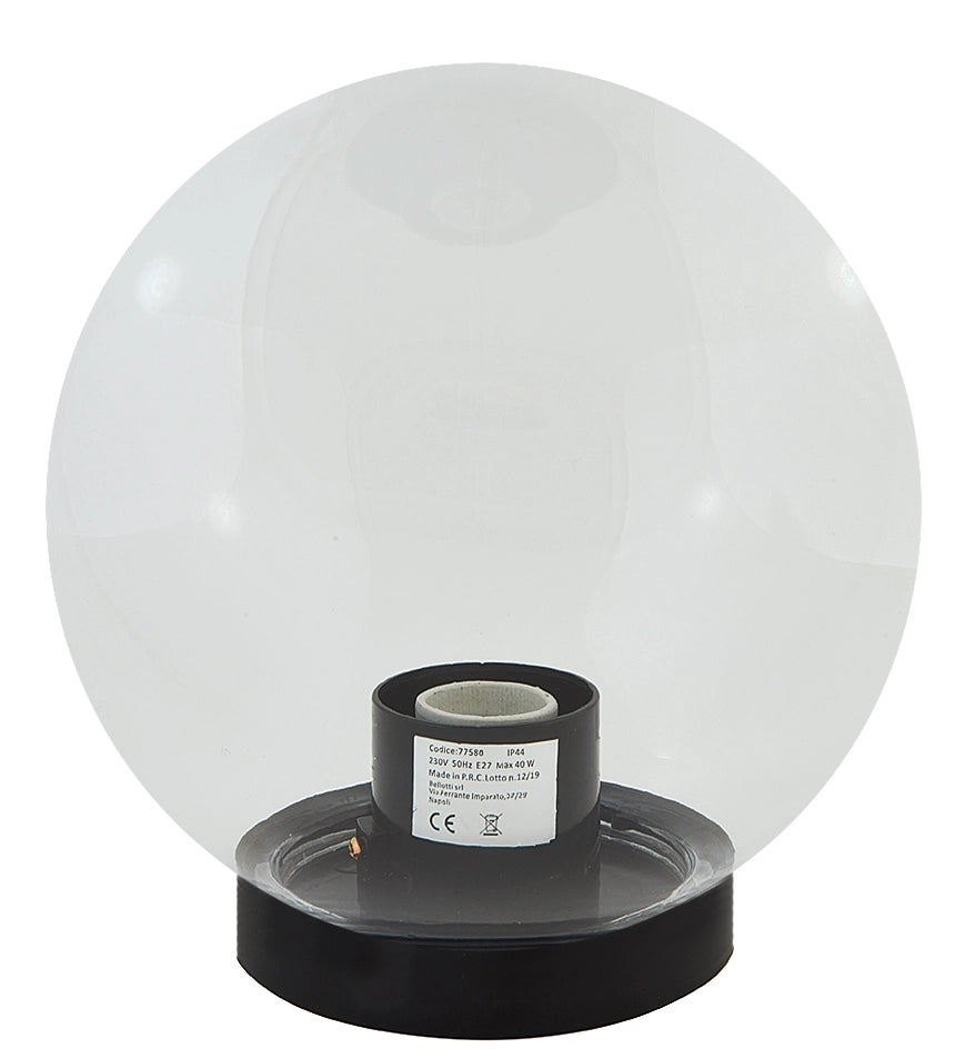 Sfera Pmma Trasparente C/Portalampada E27 D20Cm - Bellotti