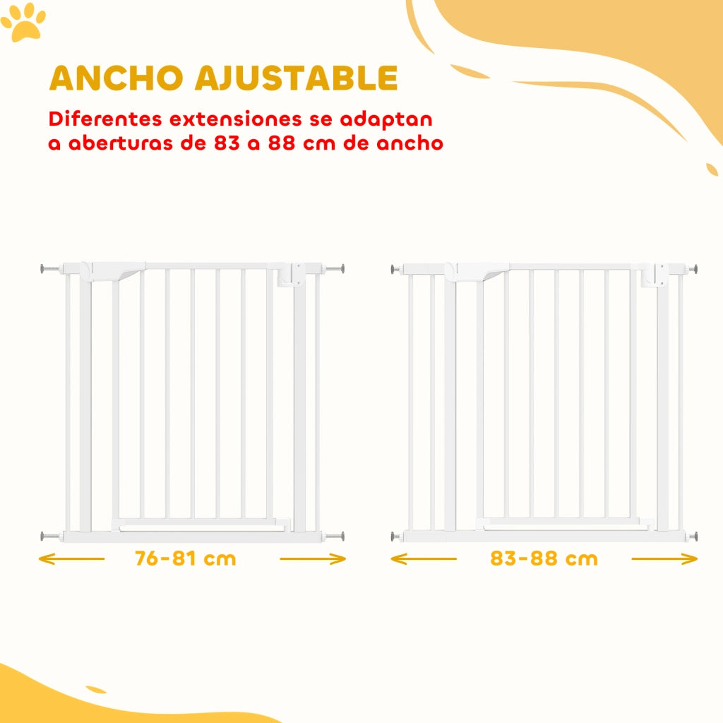 Barriera Sicurezza Bambini ¨C zephmum ¨C 76-88 cm Bianco
