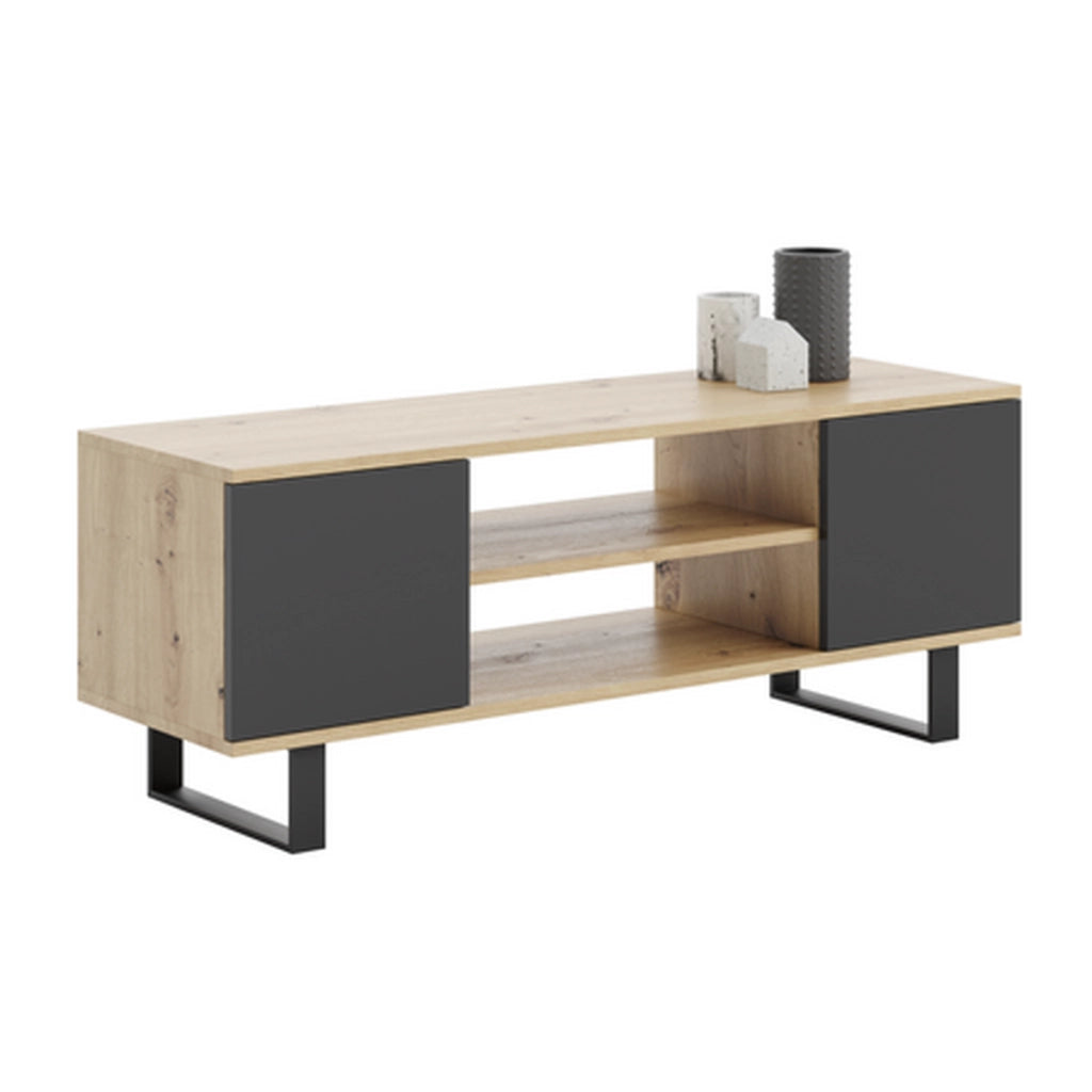 Mobile Porta TV Focus in Rovere Artisan e Nero