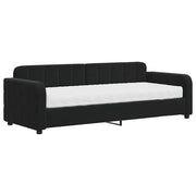 Divano letto | Sof¨¤ letto | Letto singolo con Materasso Nero 80x200 cm in Velluto
