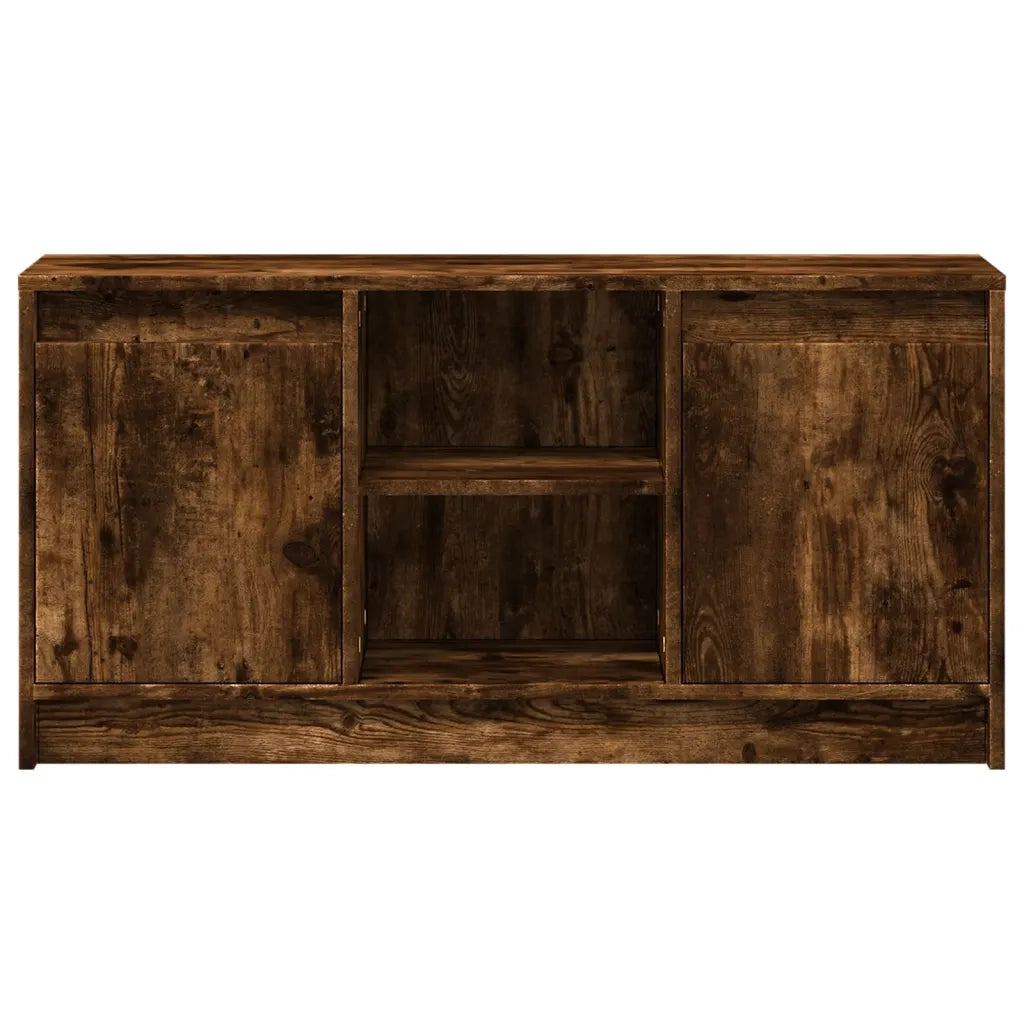 Mobile Porta TV con LED-Mobile per TV-Credenza TV Rovere Fumo 100x34x50 cm in Truciolato 683364