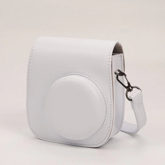 Accessorio per Instax Mini 12, con cinturino regolabile, bianco.