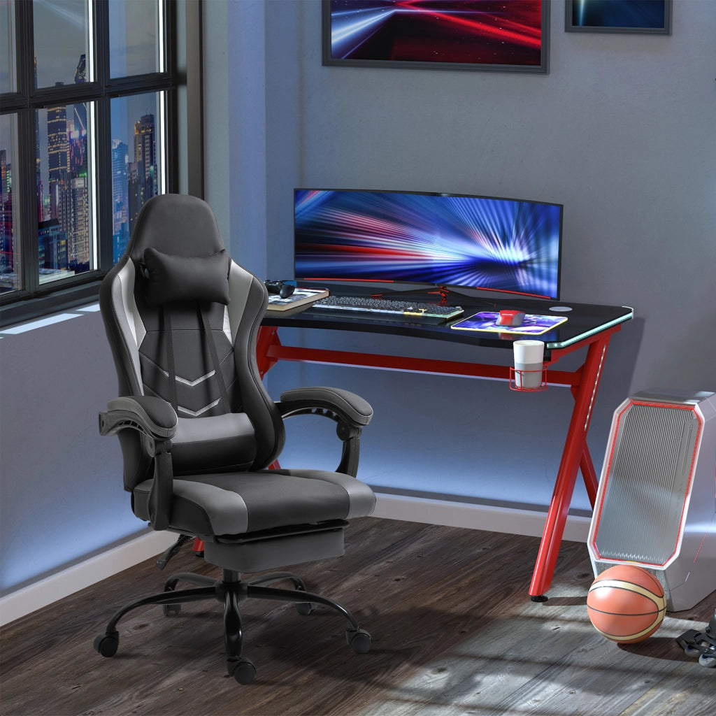 Sedia da Gaming Ergonomica ¨C Minimal ¨C Nero 62x52x128 cm