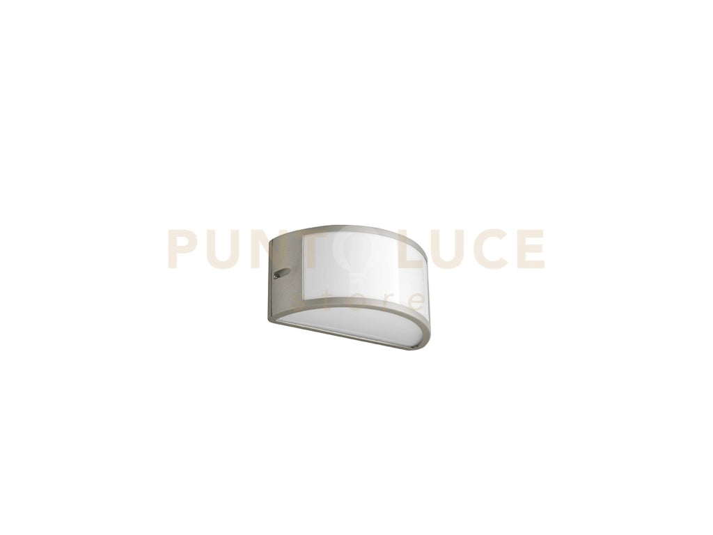 APPLIQUE FABIUS SILVER 1 LUCE ATTACCO E27 BIEMISSIONE IP44 L.25CM